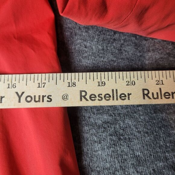 Theory Trench Coat Womens Size P Petite Double Breasted Orange Jacket - Picture 13 of 14